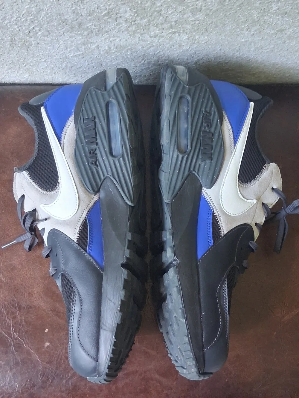 Nike Air Max Excee Black Smoke Grey Racer Blue Shoe - Size 13